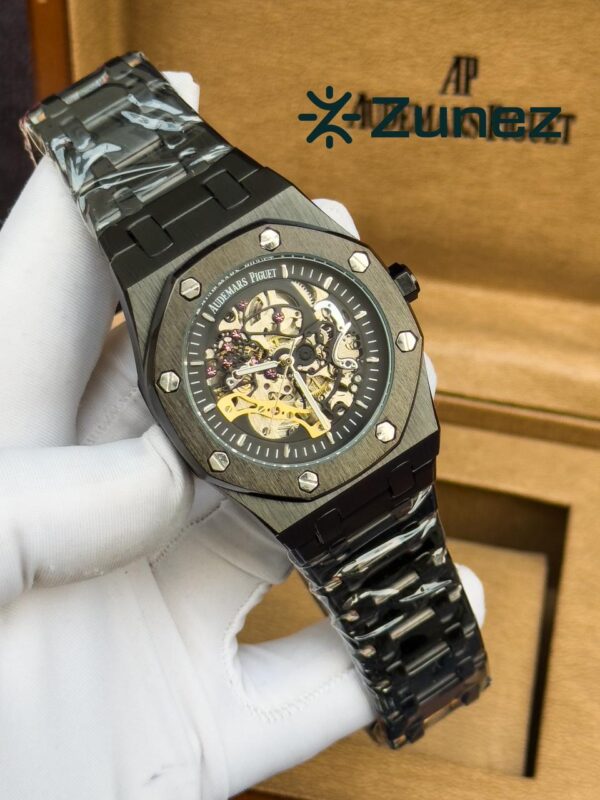 Audemars Piguet Skeleton Automatic Watch Black