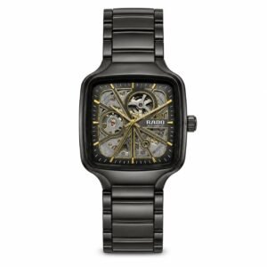RADO TRUE SQUARE SKELETON AUTOMATIC BLACK