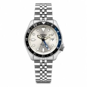 SEIKO 5 SPORTS GMT AUTOMATIC MASTER GRADE WHITE DIAL
