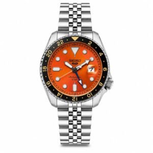 SEIKO 5 SPORTS GMT AUTOMATIC MASTER GRADE ORANGE DIAL