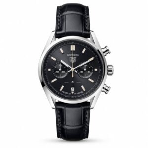CARRERA HEUER-02T CHRONO SILVER BLACK 42MM