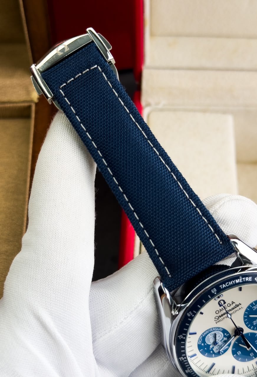 Omega Speedmaster Anniversary Series Blue Strap - Image 5