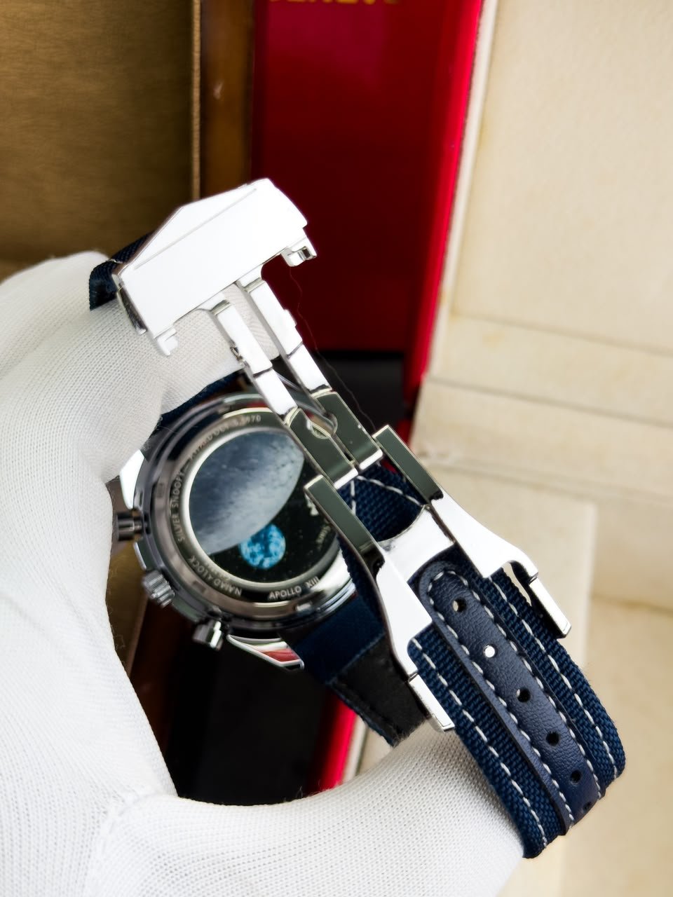 Omega Speedmaster Anniversary Series Blue Strap - Image 6